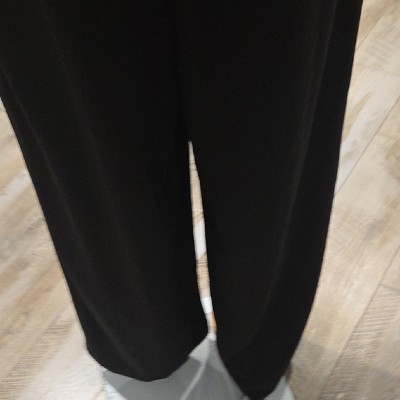 Emerald Sundae Black Jumpsuit with Feather Accent - Picture 10 of 11